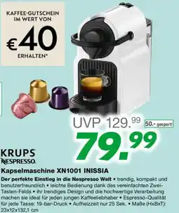 EP Krups nespresso Kapselmaschine XN1001 INISSIA Angebot