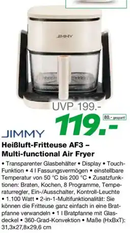 EP Jimmy Heißluft Fritteuse AF3 Multi-functional Air Fryer Angebot