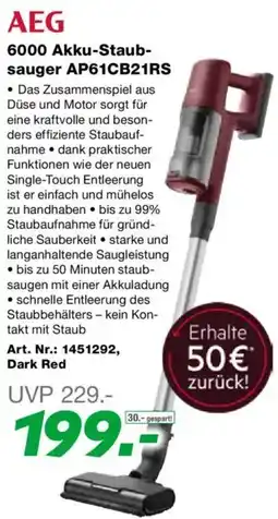 EP AEG 6000 Akku Staub- sauger AP61CB21RS Angebot