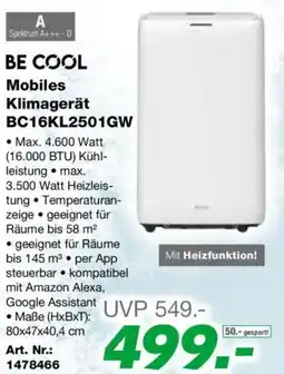 EP Be Cool Mobiles Klimagerät BC16KL2501GW Angebot