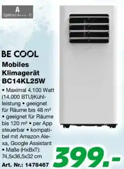 EP Be Cool Mobiles klimagerät bc14kl25w Angebot