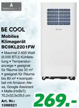 EP Be Cool Mobiles Klimagerät BC9KL2201FW Angebot
