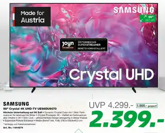 EP Samsung 98 crystal 4k uhd tv ue98du9070 Angebot