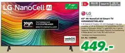 EP Lg 43 4k nanocell al smart tv 43nano82t6b aeu Angebot