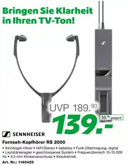 EP Sennheiser Fernseh Kopfhörer RS 2000 Angebot