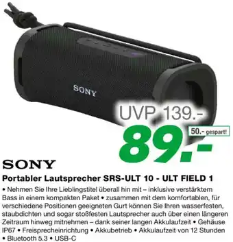 EP Sony portabler lautsprecher srs ult 10 ult field 1 Angebot