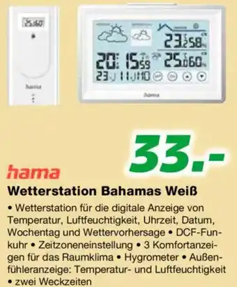 EP hama Wetterstation Bahamas Weiß Angebot