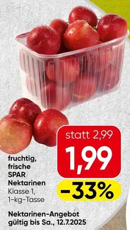 Spar fruchtig frische SPAR Nektarinen Angebot