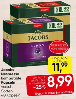 Spar Jacobs Nespresso kompatible Angebot
