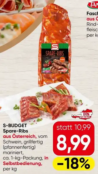 Spar S-budget spare-ribs Angebot