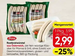 Spar Rostbratwurstel Angebot