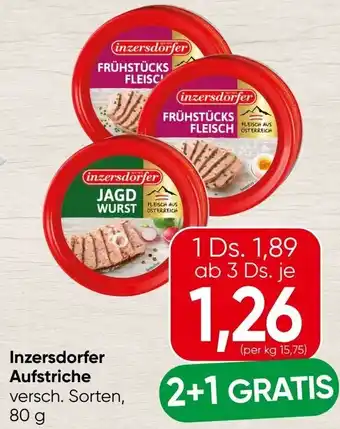Spar Inzersdorfer Aufstriche Angebot