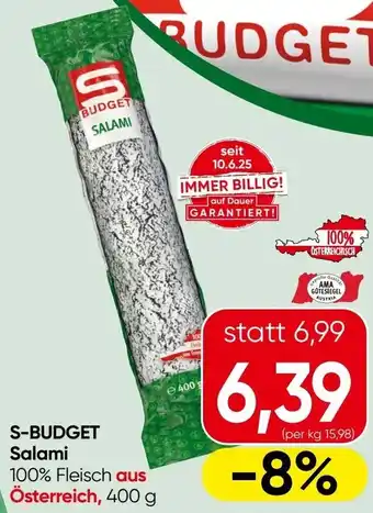 Spar S-budget Salami Angebot