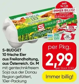 Spar 10 frische Eier aus Freilandhaltung Angebot