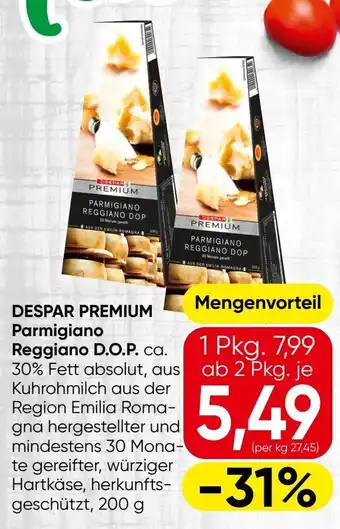 Spar Despar Premium Parmigiano Reggiano D.O.P Angebot