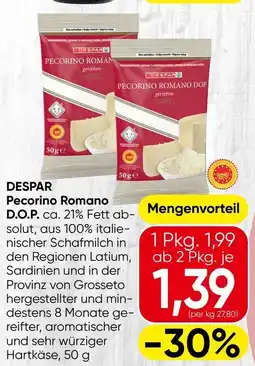 Spar Desparo pecorino roman Angebot