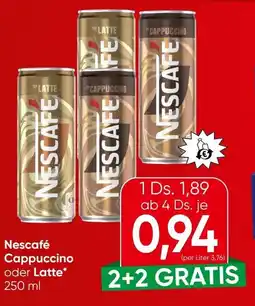 Spar Nescafé Cappuccino oder Latte Angebot
