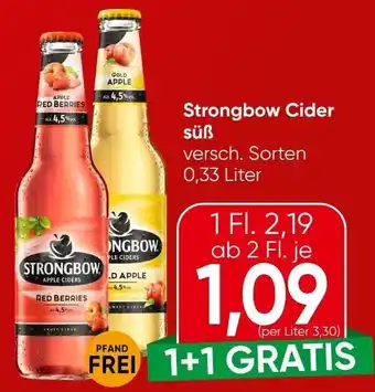 Spar Strongbow Cider süß Angebot