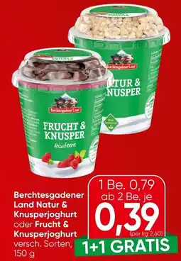 Spar Berchtesgadener Land Natur & Knusperjoghurt Angebot