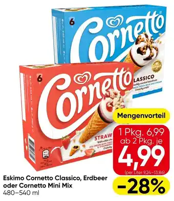 Spar Eskimo Cornetto Classico Erdbeer Angebot