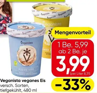 Spar Veganista veganes Eis Angebot