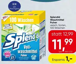 Spar Splendid Waschmittel Pulver Angebot