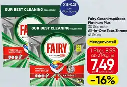 Spar Fairy Geschirrspültabs Platinum Plus Angebot