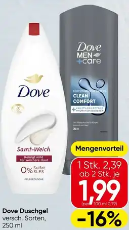 Spar Dove Duschgel Angebot