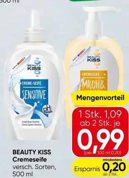 Spar Beauty kiss cremeseife Angebot