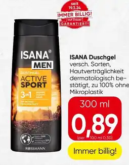 Spar Isana duschgel Angebot