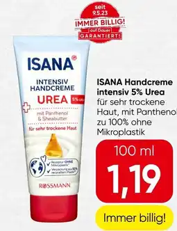 Spar Isana Handcreme intensiv 5% Urea Angebot