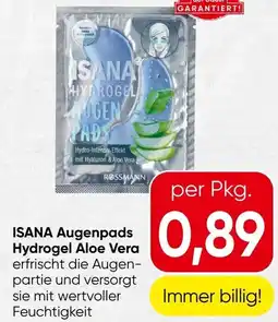 Spar ISANA Augenpads Hydrogel Aloe Vera Angebot