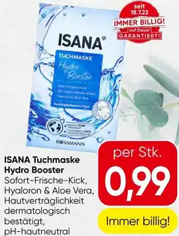 Spar Isana Tuchmaske Hydro Booster Angebot