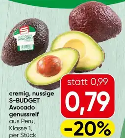 Spar Cremig Nussige S-Budget Avocado Genussreif Angebot