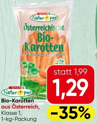 Spar Bio- Karotten Angebot