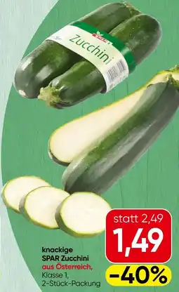 Spar Knackige spar zucchini Angebot