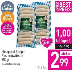 Sutterlüty Metzgerei Broger Rostbratwürstle Angebot