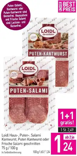 Sutterlüty Loidl Haus PutenSalami Angebot