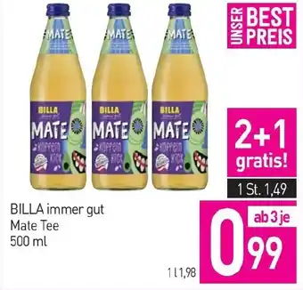 Sutterlüty BILLA immer gut Mate Tee Angebot