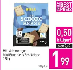 Sutterlüty BILLA immer gut Mini Butterkeks Schokolade Angebot