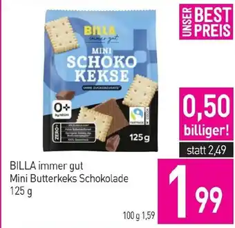 Sutterlüty BILLA immer gut Mini Butterkeks Schokolade Angebot