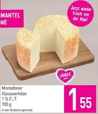 Sutterlüty Montafoner Alpsauerkäse 1% F.i.T Angebot