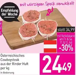 Sutterlüty Österreichisches Cowboysteak aus der Rinder Huft Angebot