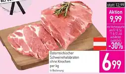 Sutterlüty Österreichischer Schweinehalsbraten ohne Knochen Angebot