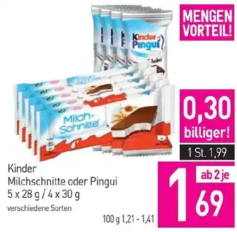Sutterlüty Kinder Milchschnitte oder Pingui Angebot