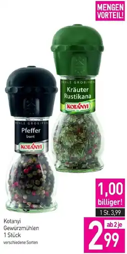 Sutterlüty Kotanyi Gewürzmühlen Angebot