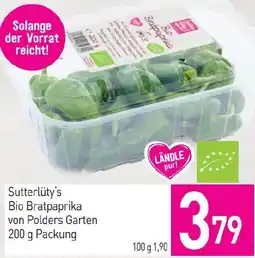 Sutterlüty Sutterlüty's Bio Bratpaprika von Polders Garten Angebot