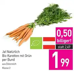 Sutterlüty Ja! Natürlich Bio Karotten mit Grün Angebot