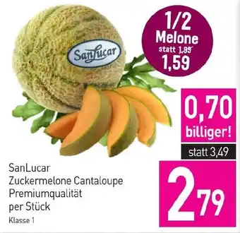 Sutterlüty SanLucar Zuckermelone Cantaloupe Premiumqualität Angebot