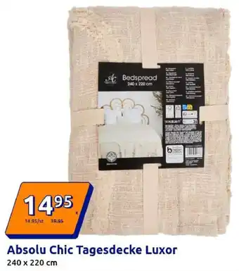 Action Absolu Chic Tagesdecke Luxor Angebot